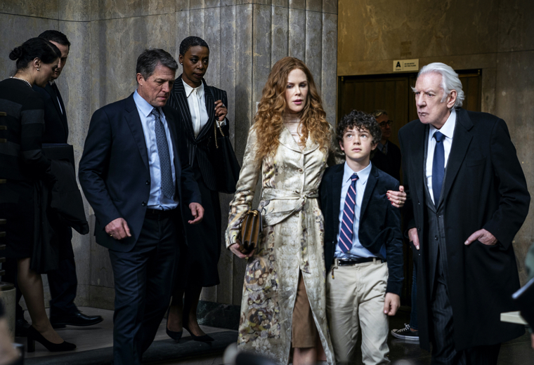 The Undoing Group Shot Hugh Grant Noma Dumezweni Nicole Kidman Noah Jupe Donald Sutherland